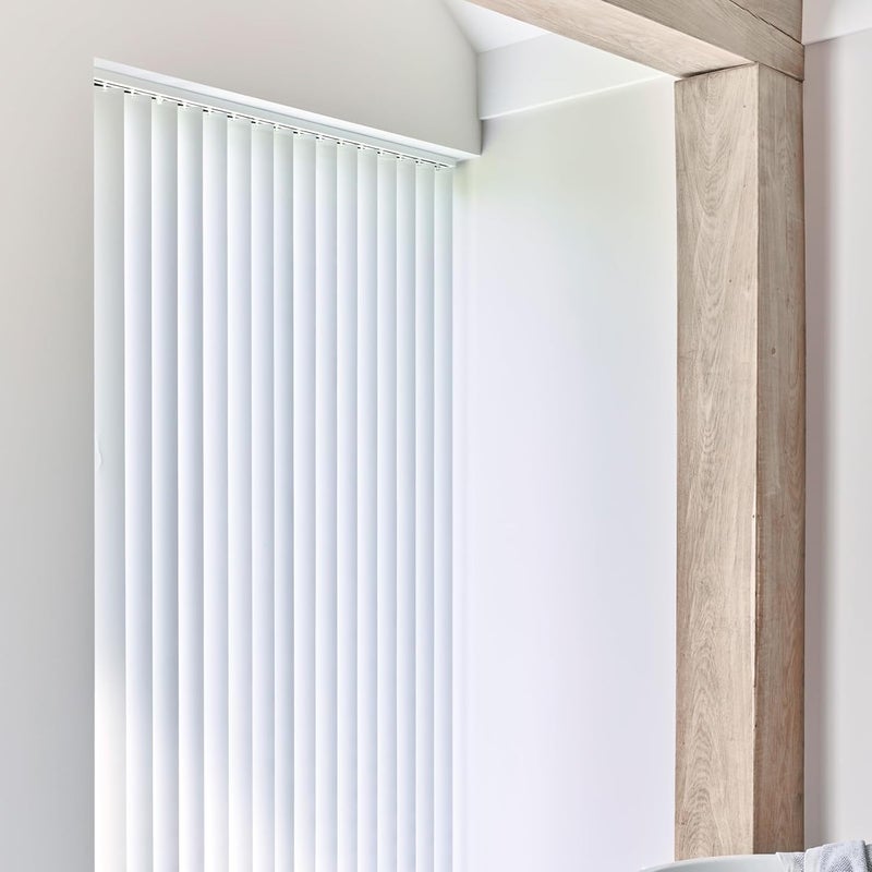 Ubamdom 6 عبوة 82.5" ستائر عمودية بيضاء من PVC بدائل شرائح أبواب منزلقة ونوافذ، شرائح بديلة للستائر العمودية للنوافذ الداخلية - 82.5 x 3.5 بوصة (بيضاء) - Image 5